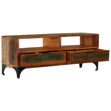 vidaXL Έπιπλο Τηλεόρασης 118x35x45cm από Μασίφ Ανακυκλωμένο Ξύλο