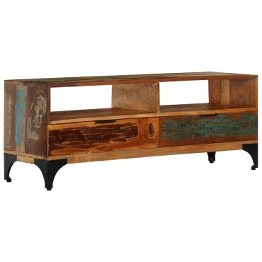 vidaXL Έπιπλο Τηλεόρασης 118x35x45cm από Μασίφ Ανακυκλωμένο Ξύλο