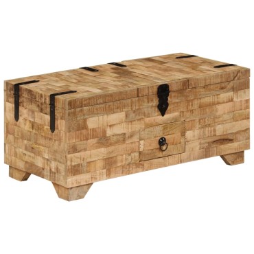 vidaXL Τραπεζάκι Σαλονιού 80x40x35cm από Μασίφ Ξύλο Μάνγκο 1 τεμ.