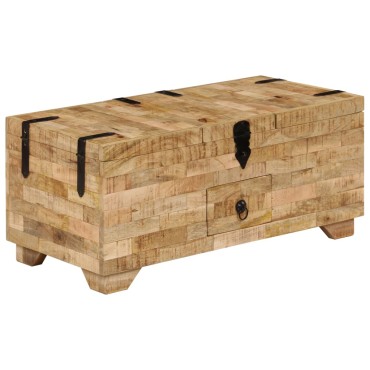 vidaXL Τραπεζάκι Σαλονιού 80x40x35cm από Μασίφ Ξύλο Μάνγκο 1 τεμ.