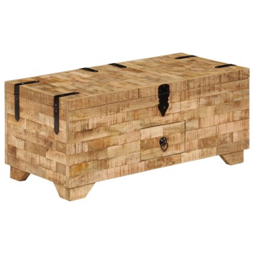 vidaXL Τραπεζάκι Σαλονιού 80x40x35cm από Μασίφ Ξύλο Μάνγκο 1 τεμ.