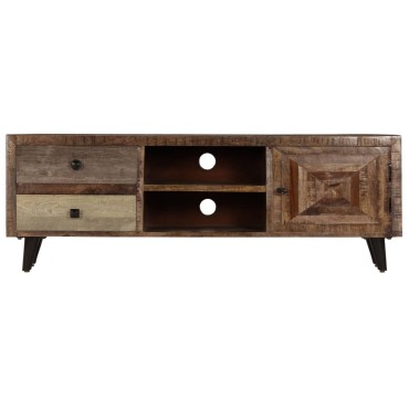 vidaXL Έπιπλο Τηλεόρασης 118x30x40cm από Μασίφ Ξύλο Μάνγκο
