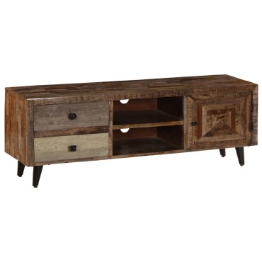 vidaXL Έπιπλο Τηλεόρασης 118x30x40cm από Μασίφ Ξύλο Μάνγκο