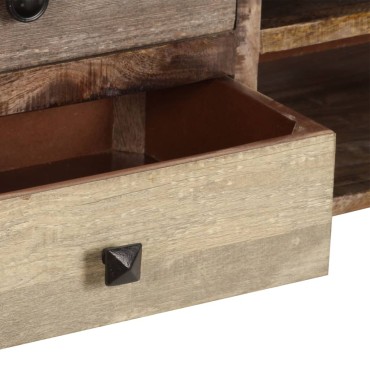 vidaXL Έπιπλο Τηλεόρασης 118x30x40cm από Μασίφ Ξύλο Μάνγκο
