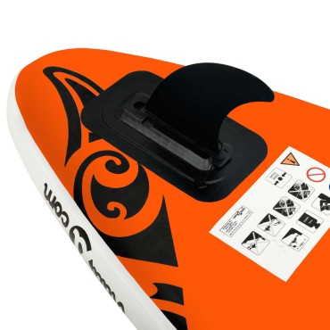 vidaXL Σανίδα SUP Φουσκωτή Σετ Πορτοκαλί 305 x 76 x 15 εκ.