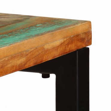 vidaXL Τραπέζι Κονσόλα 120x35x76cm Μασίφ Ανακυκλωμένο Ξύλο/Ατσάλι 1 τεμ.