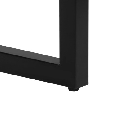 vidaXL Τραπέζι Κονσόλα 120x35x76cm Μασίφ Ανακυκλωμένο Ξύλο/Ατσάλι 1 τεμ.