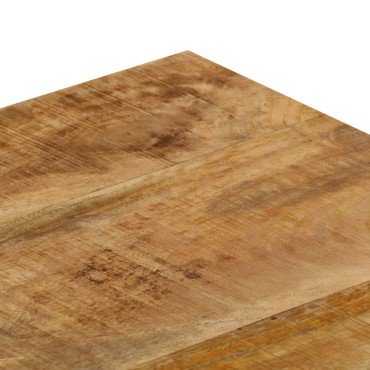 vidaXL Τραπεζάκι Σαλονιού 100x50x35cm από Μασίφ Ξύλο Μάνγκο / Ατσάλι 1 τεμ.