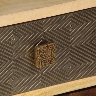 vidaXL Έπιπλο Τηλεόρασης 120x30x40cm από Μασίφ Ξύλο Μάνγκο