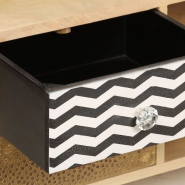 vidaXL Έπιπλο Τηλεόρασης 120x30x40cm από Μασίφ Ξύλο Μάνγκο