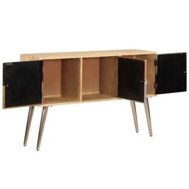vidaXL Μπουφές 120x30x75cm από Μασίφ Ξύλο Μάνγκο 1 τεμ.