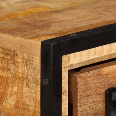 vidaXL Έπιπλο Τηλεόρασης με Συρτάρια 120x30x40cm Μασίφ Ξύλο Μάνγκο
