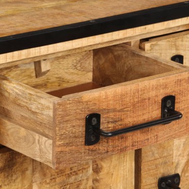 vidaXL Έπιπλο Τηλεόρασης με Συρτάρια 120x30x40cm Μασίφ Ξύλο Μάνγκο