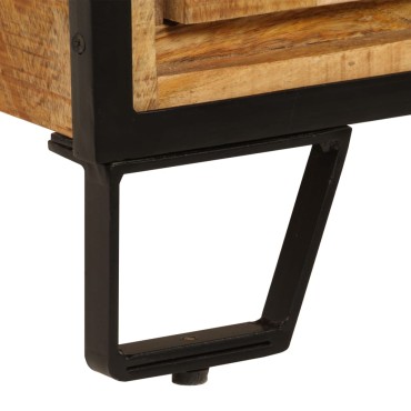 vidaXL Έπιπλο Τηλεόρασης με Συρτάρια 120x30x40cm Μασίφ Ξύλο Μάνγκο