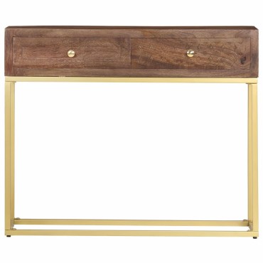 vidaXL Τραπέζι Κονσόλα 90x30x75cm από Μασίφ Ξύλο Μάνγκο 1 τεμ.