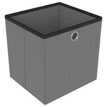 vidaXL Ραφιέρα με 9 Κύβους & Κουτιά Μαύρη 103x30x107,5cm Υφασμάτινη 1 τεμ.