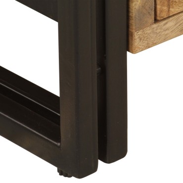 vidaXL Έπιπλο Τηλεόρασης 120x35x45cm από Μασίφ Ξύλο Μάνγκο