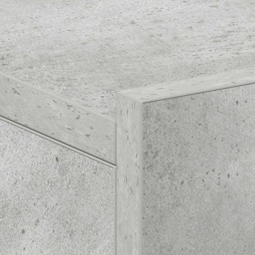 vidaXL Κομοδίνο Κρεμαστό Γκρι Σκυροδέματος 40x30x15cm από Επεξ. Ξύλο 1 τεμ.