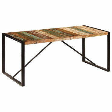 vidaXL Τραπεζαρία 180x90x75cm από Μασίφ Ανακυκλωμένο Ξύλο 1 τεμ.
