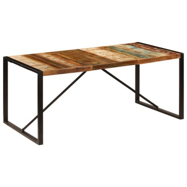 vidaXL Τραπεζαρία 180x90x75cm από Μασίφ Ανακυκλωμένο Ξύλο 1 τεμ.