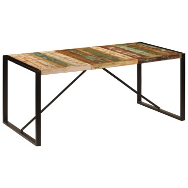 vidaXL Τραπεζαρία 180x90x75cm από Μασίφ Ανακυκλωμένο Ξύλο 1 τεμ.