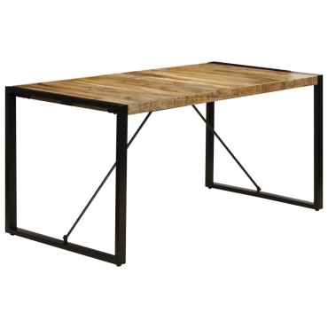 vidaXL Τραπεζαρία 160x80x75cm από Μασίφ Ξύλο Μάνγκο 1 τεμ.