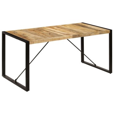 vidaXL Τραπεζαρία 160x80x75cm από Μασίφ Ξύλο Μάνγκο 1 τεμ.