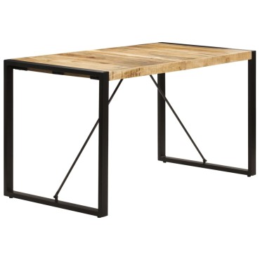 vidaXL Τραπεζαρία 140x70x75cm από Μασίφ Ξύλο Μάνγκο 1 τεμ.