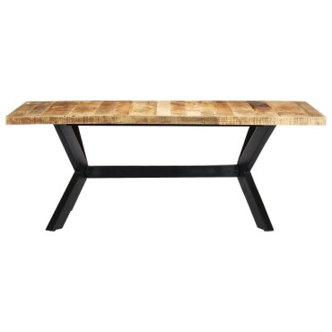 vidaXL Τραπεζαρία 200x100x75cm από Μασίφ Ξύλο Μάνγκο 1 τεμ.