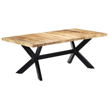 vidaXL Τραπεζαρία 200x100x75cm από Μασίφ Ξύλο Μάνγκο 1 τεμ.