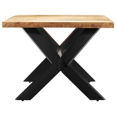 vidaXL Τραπεζαρία 200x100x75cm από Μασίφ Ξύλο Μάνγκο 1 τεμ.