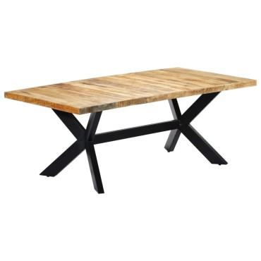 vidaXL Τραπεζαρία 200x100x75cm από Μασίφ Ξύλο Μάνγκο 1 τεμ.