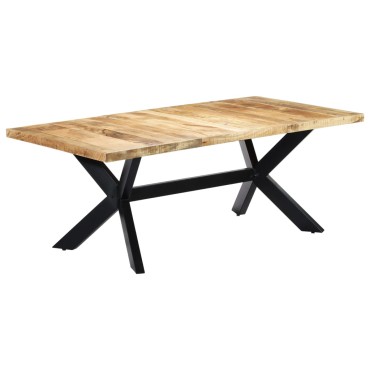vidaXL Τραπεζαρία 200x100x75cm από Μασίφ Ξύλο Μάνγκο 1 τεμ.