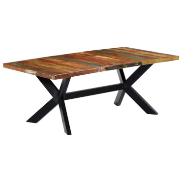 vidaXL Τραπεζαρία 200x100x75cm από Μασίφ Ανακυκλωμένο Ξύλο 1 τεμ.