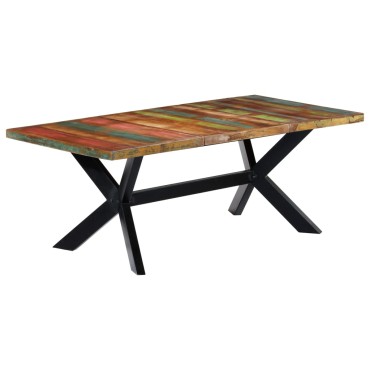 vidaXL Τραπεζαρία 200x100x75cm από Μασίφ Ανακυκλωμένο Ξύλο 1 τεμ.