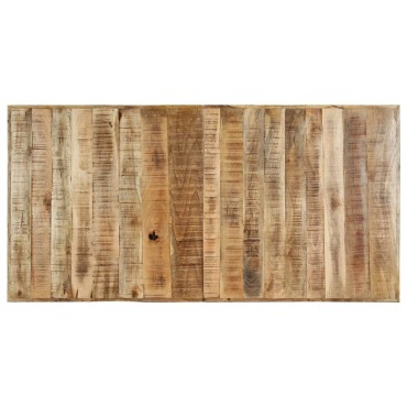 vidaXL Τραπεζαρία 160x80x75cm από Μασίφ Ακατέργαστο Ξύλο Μάνγκο 1 τεμ.