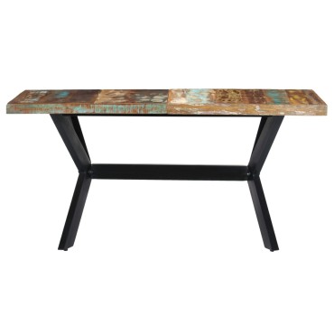 vidaXL Τραπεζαρία 140x70x75cm από Μασίφ Ανακυκλωμένο Ξύλο 1 τεμ.