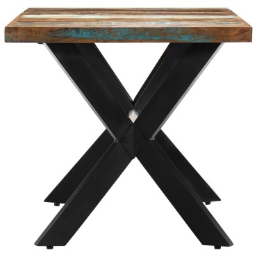 vidaXL Τραπεζαρία 140x70x75cm από Μασίφ Ανακυκλωμένο Ξύλο 1 τεμ.