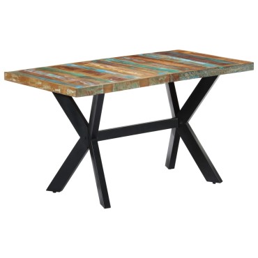 vidaXL Τραπεζαρία 140x70x75cm από Μασίφ Ανακυκλωμένο Ξύλο 1 τεμ.
