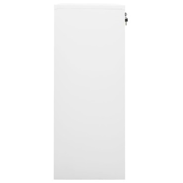 vidaXL Ντουλάπα Γραφείου Λευκή 90x40x102cm Ατσάλινη 1 τεμ.