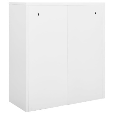 vidaXL Ντουλάπα Γραφείου Λευκή 90x40x102cm Ατσάλινη 1 τεμ.