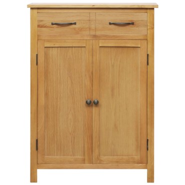 vidaXL Παπουτσοθήκη 76x37x105cm από Μασίφ Ξύλο Δρυός