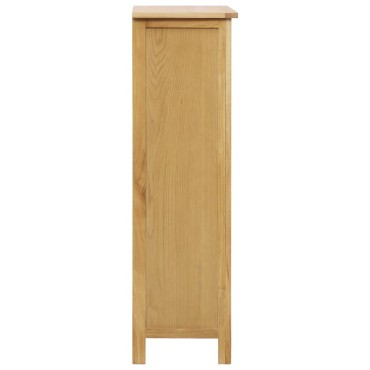 vidaXL Παπουτσοθήκη 76x37x105cm από Μασίφ Ξύλο Δρυός