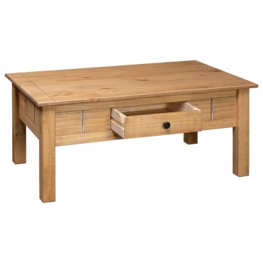 vidaXL Τραπέζακι Σαλονιού 100x60x45cm Μασίφ Ξύλο Πεύκου Σειρά Panama 1 τεμ.
