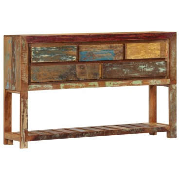 vidaXL Κονσόλα 120x30x75cm από Μασίφ Ανακυκλωμένο Ξύλο 1 τεμ.