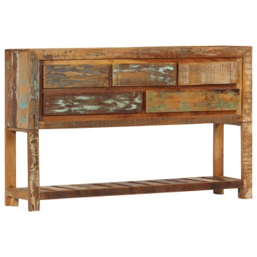 vidaXL Κονσόλα 120x30x75cm από Μασίφ Ανακυκλωμένο Ξύλο 1 τεμ.