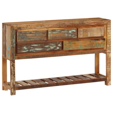 vidaXL Κονσόλα 120x30x75cm από Μασίφ Ανακυκλωμένο Ξύλο 1 τεμ.