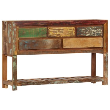 vidaXL Κονσόλα 120x30x75cm από Μασίφ Ανακυκλωμένο Ξύλο 1 τεμ.