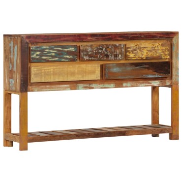 vidaXL Κονσόλα 120x30x75cm από Μασίφ Ανακυκλωμένο Ξύλο 1 τεμ.