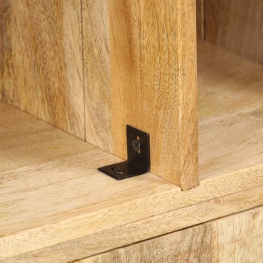 vidaXL Βιβλιοθήκη 60x35x180cm από Μασίφ Ξύλο Μάνγκο 1 τεμ.